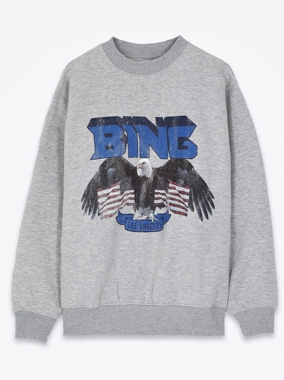 Anine Bing Vintage Bing Sweatshirt Gray & Blue
